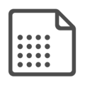 Grafik mit einem überlappenden Dokumenten-Icon und Punkten, die zur Gestaltung einladen